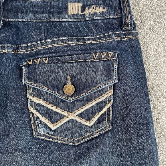 Kut From The Kloth Bootcut Jeans Womens Flap Pockets Denim Stretch Size 12 - Picture 4 of 11
